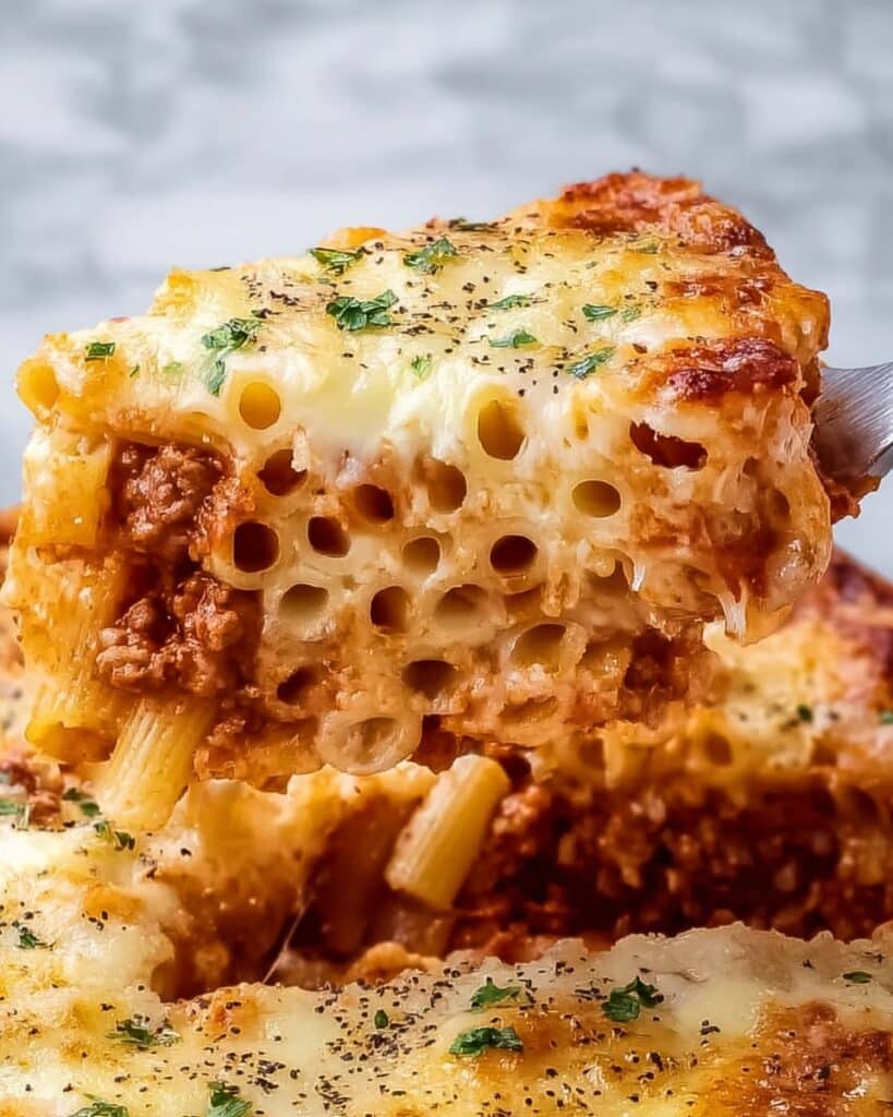 Three Cheese Baked Ziti Recipe