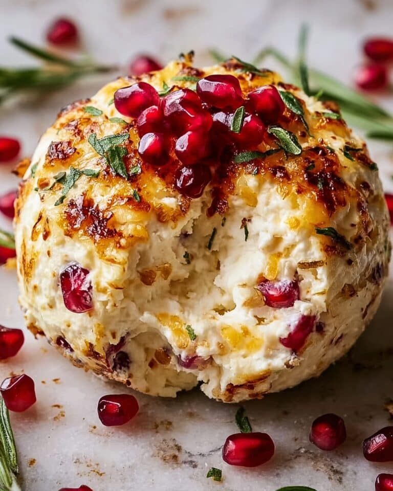 Pomegranate White Cheddar Cheese Ball Recipe