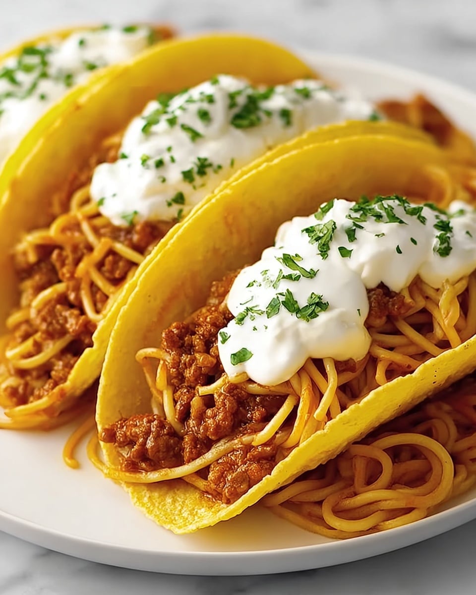 Mama Mia Spaghetti Tacos Recipe - Recipe Image