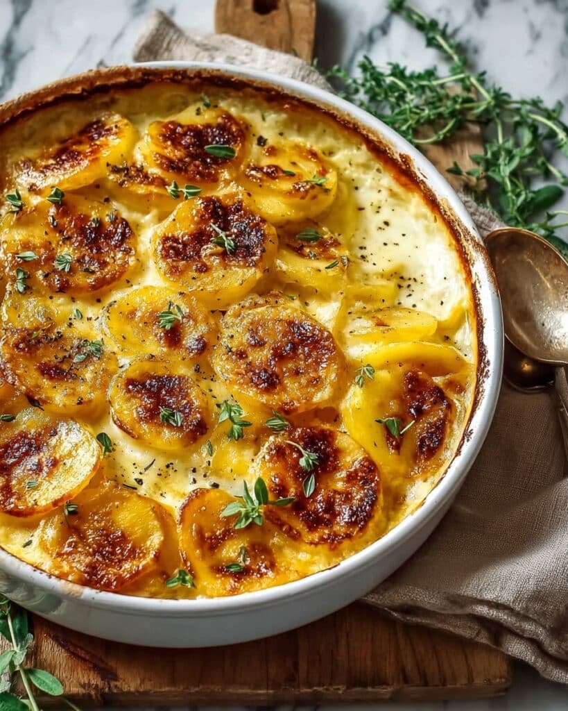 Creamy & Cheesy Au Gratin Potatoes Recipe