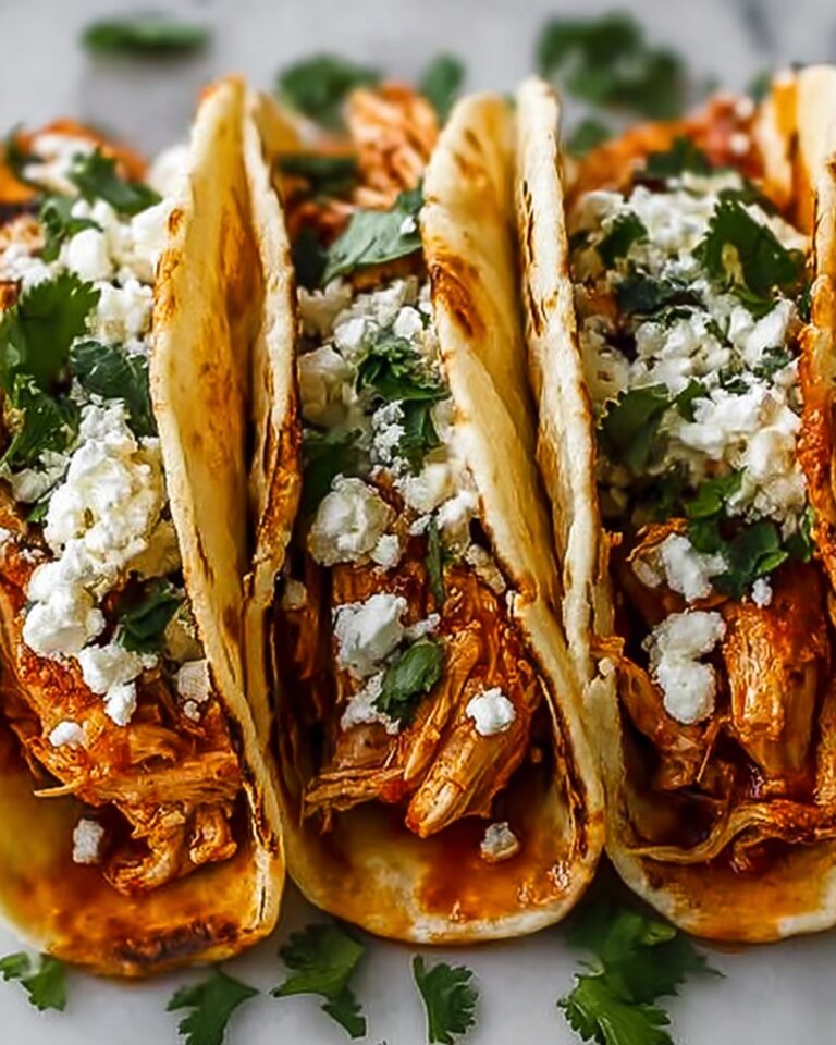 Slow Cooker Queso Chicken Tacos Recipe