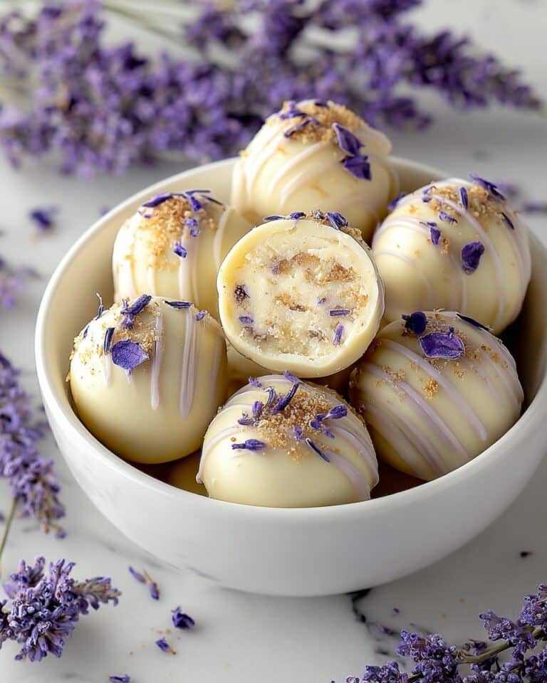 Honey Lavender White Chocolate Truffles Recipe