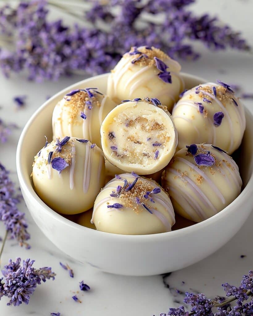 Honey Lavender White Chocolate Truffles Recipe