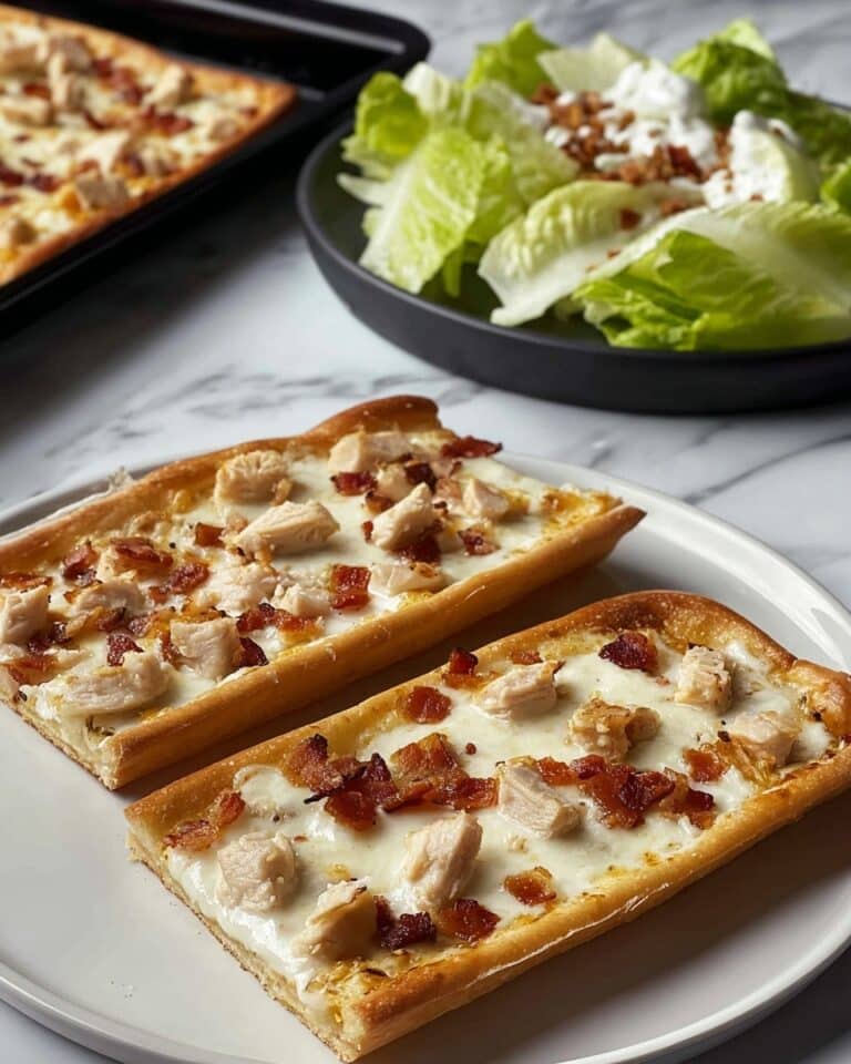 Parmesan Garlic Chicken Pizza Recipe