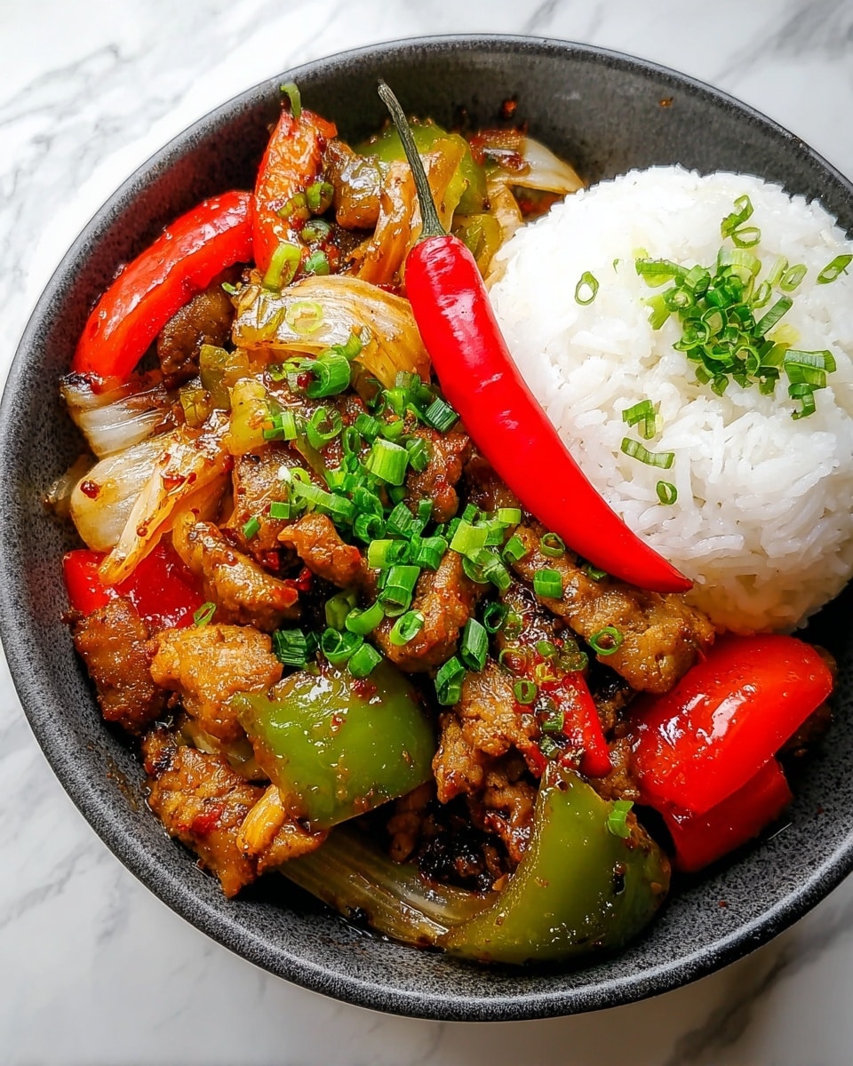 Stir-Fried Chinese Garlic Chicken Recipe - Recipe Image
