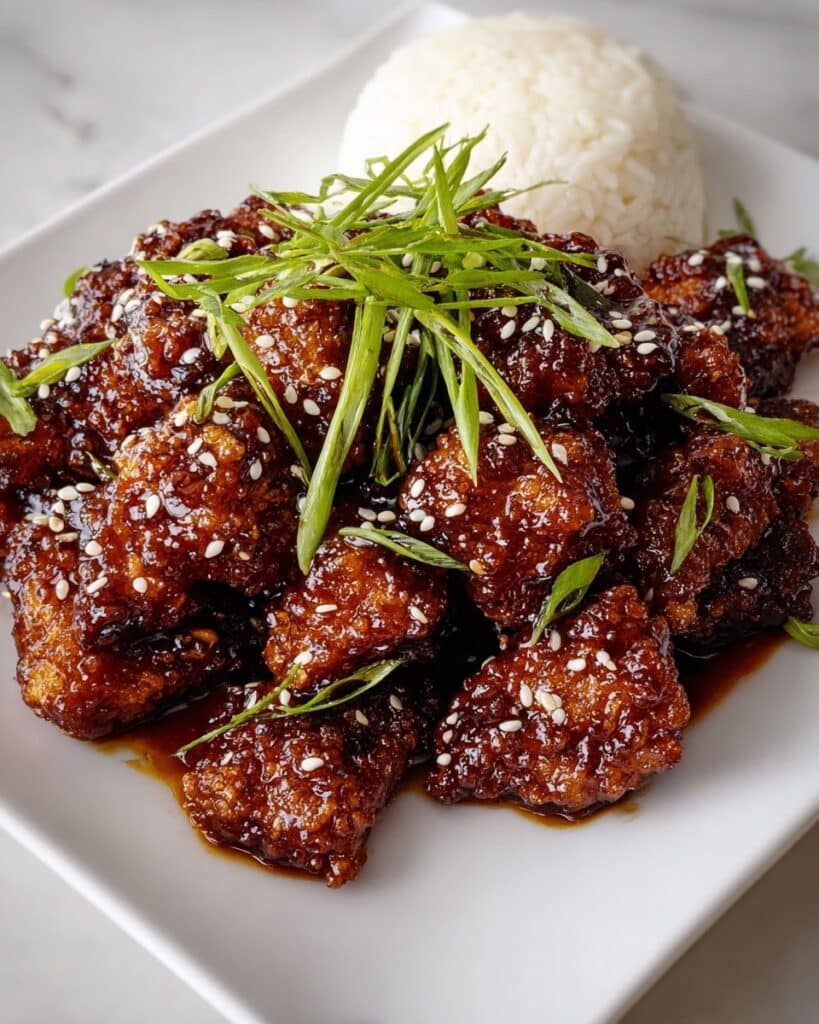 Crispy Asian Sesame Chicken with Sticky Glaze Recipe