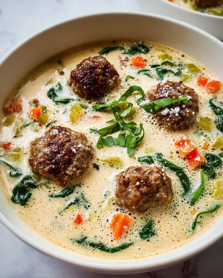 Creamy Italian Meatball Soup Recipe