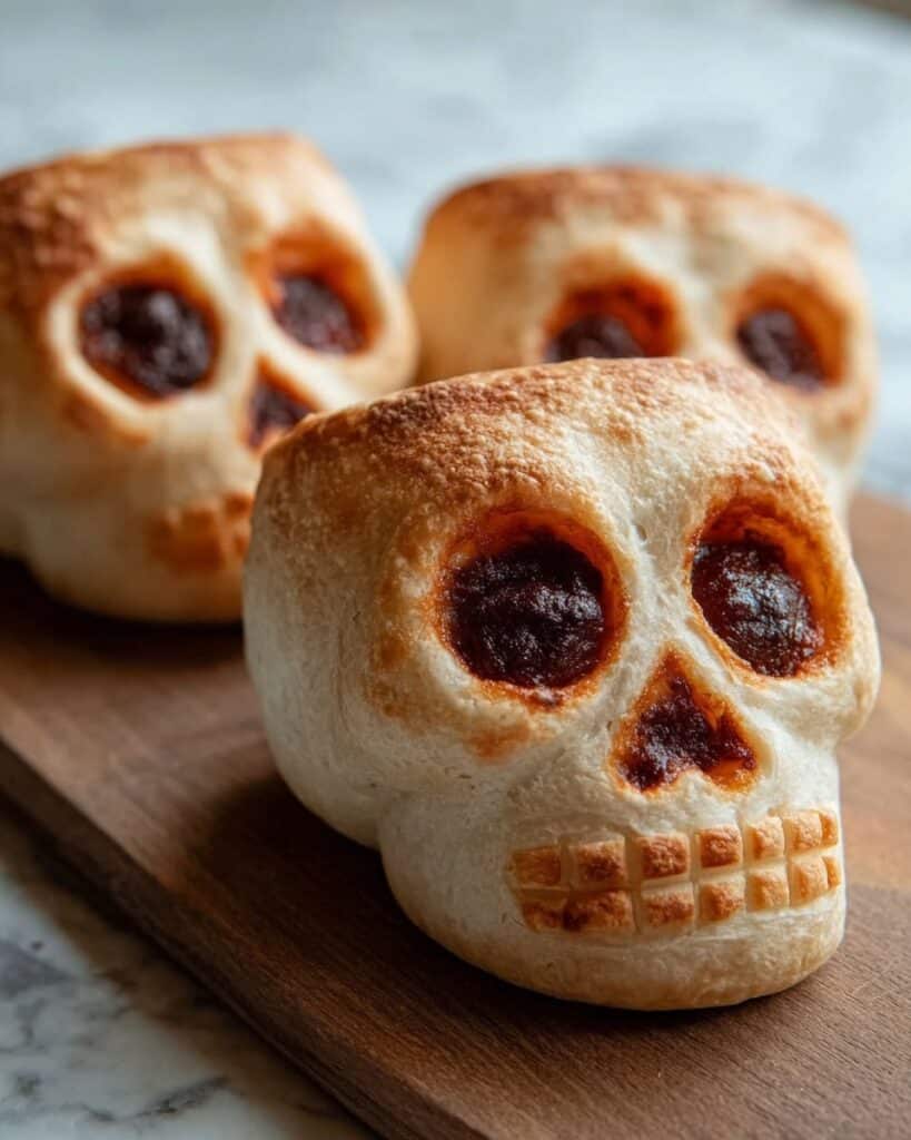 Cheesy Halloween Pizza Skulls Recipe