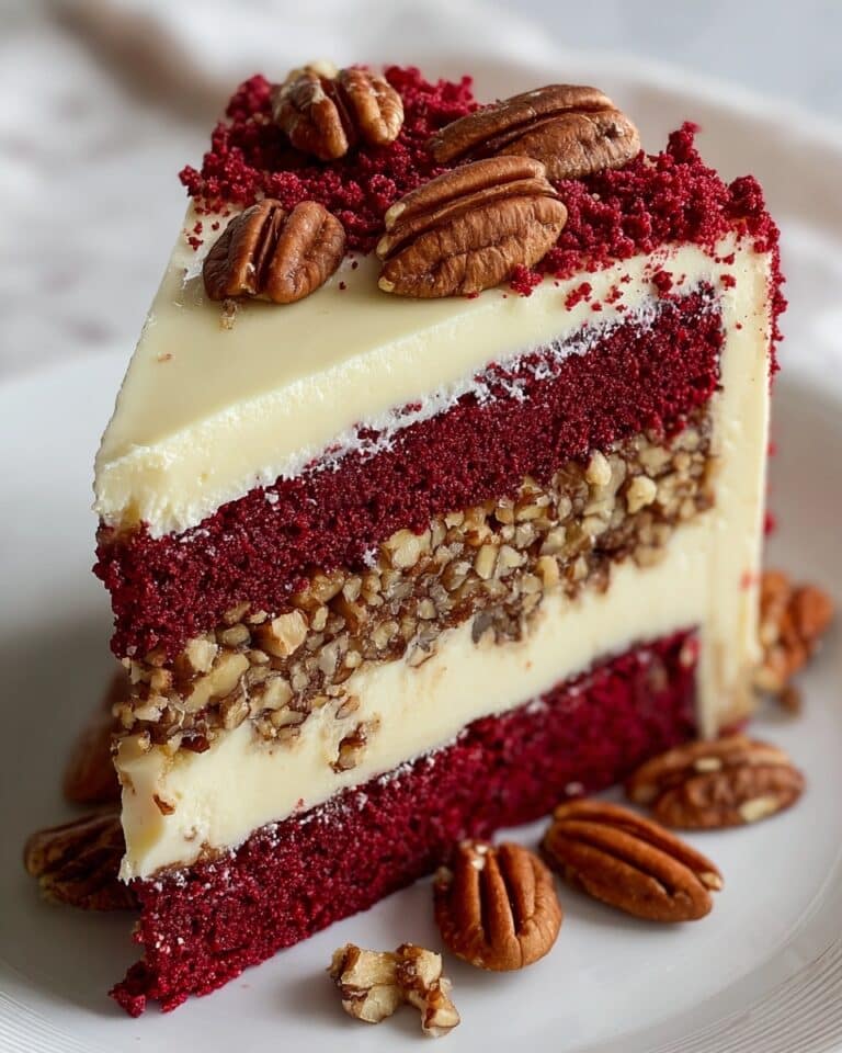Pecan Red Velvet Cheesecake Recipe