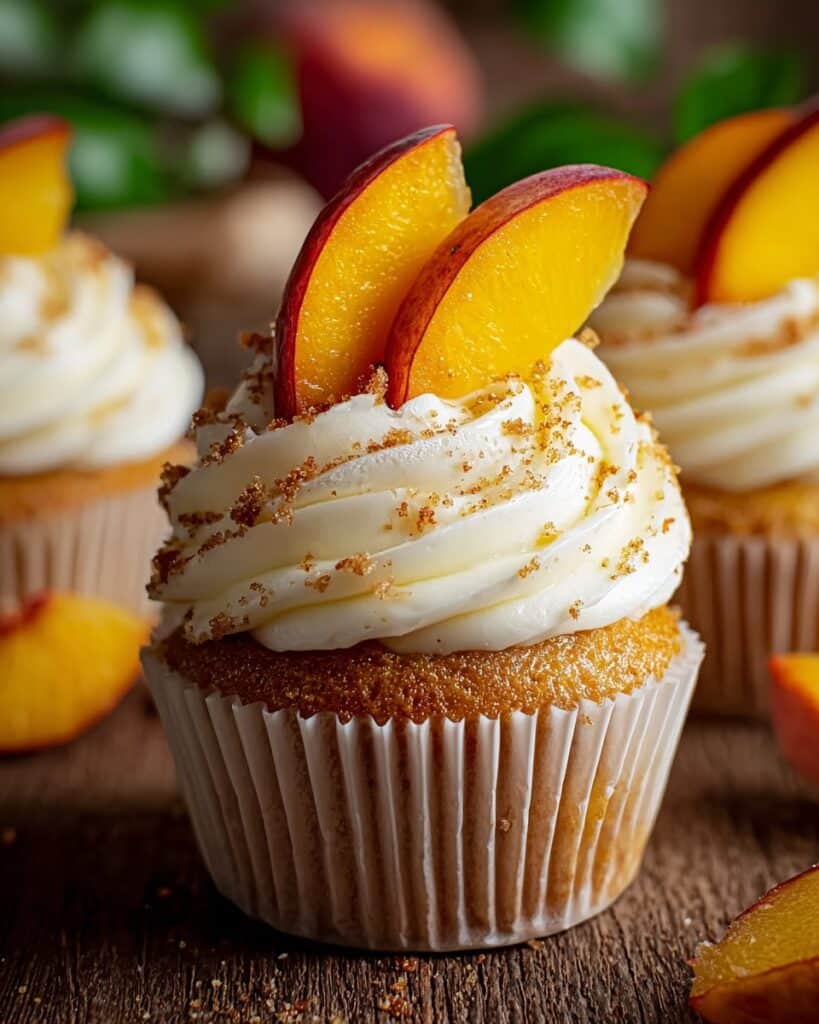 Honey Peach Cream Cheese Cupcakes Recipe