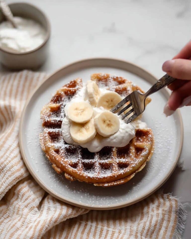 Flourless Banana Oat Waffles Recipe
