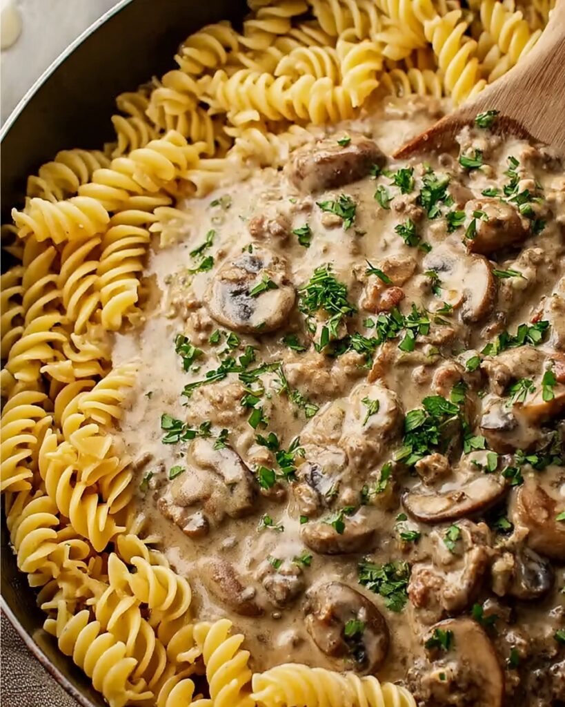 Ground Beef Stroganoff Recipe