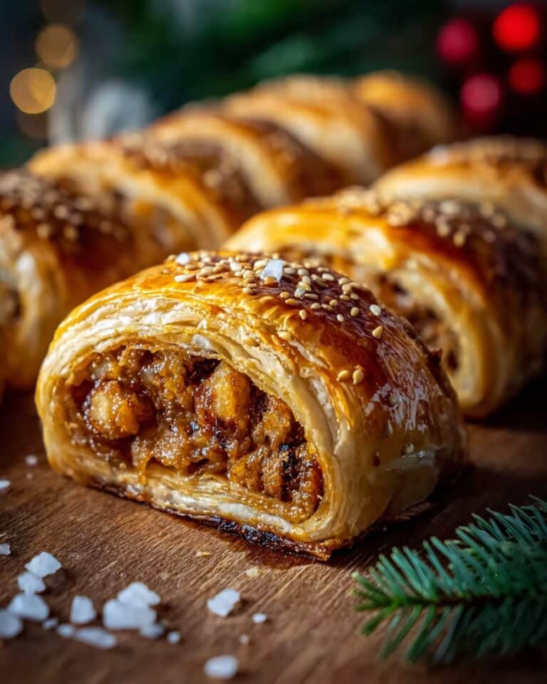 Easy Christmas Chicken Sausage Rolls Recipe