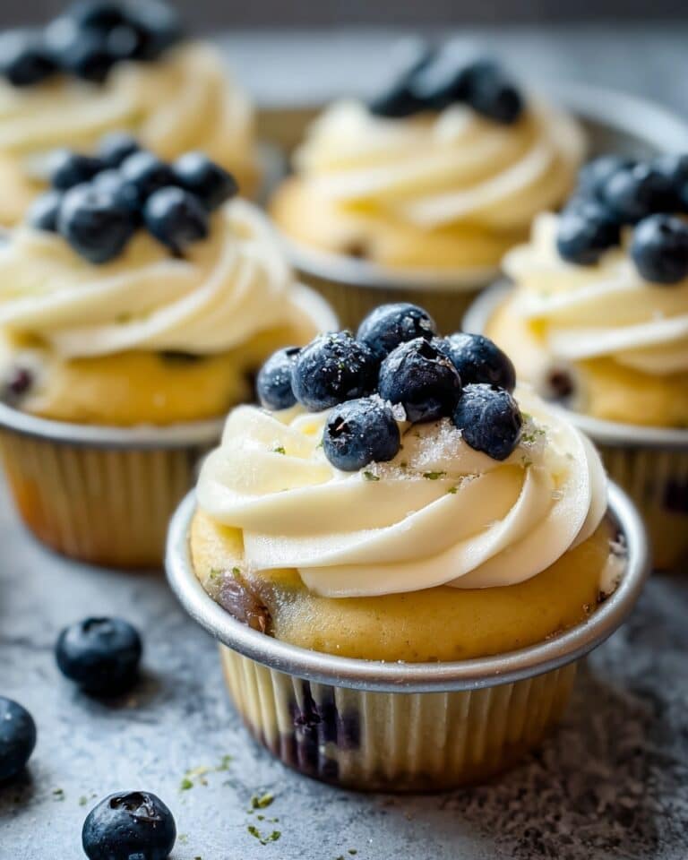 White Chocolate Blueberry Cupcakes Recipe