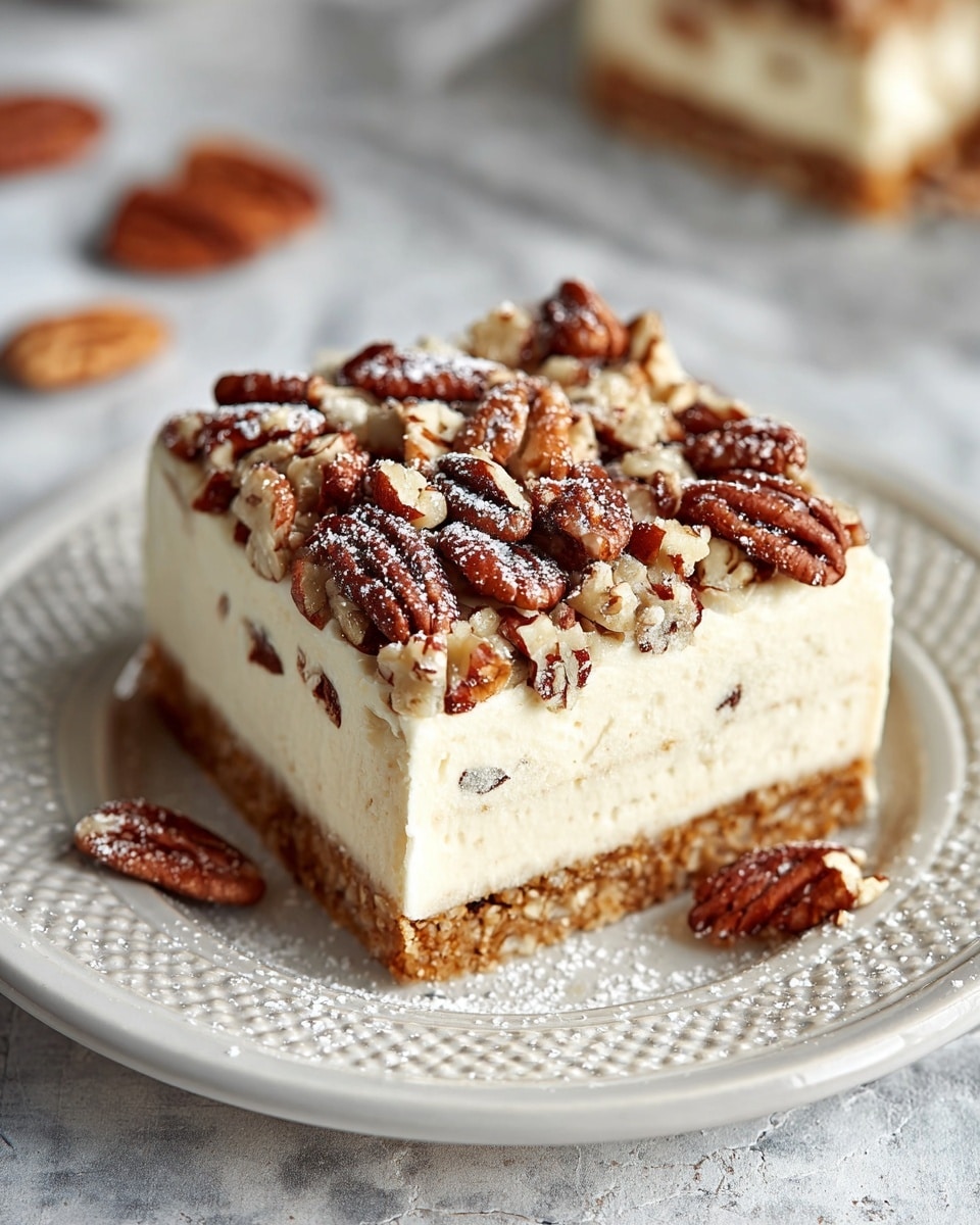 Pecan Pie Cheesecake Bars Recipe - Recipe Image