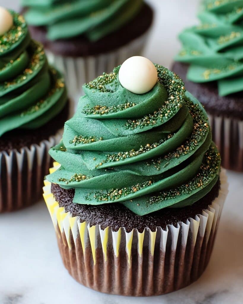 Green Velvet Cupcakes with Cream Cheese Frosting Recipe