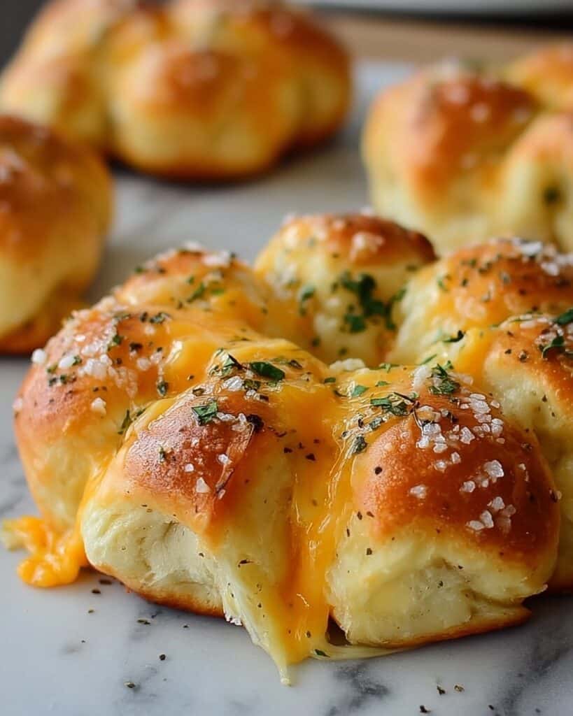 Cheese-Filled Garlic Knots Recipe