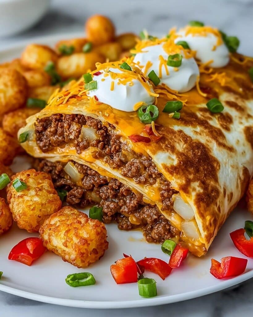 Cheesy Potato Burritos Comfort Meal Recipe