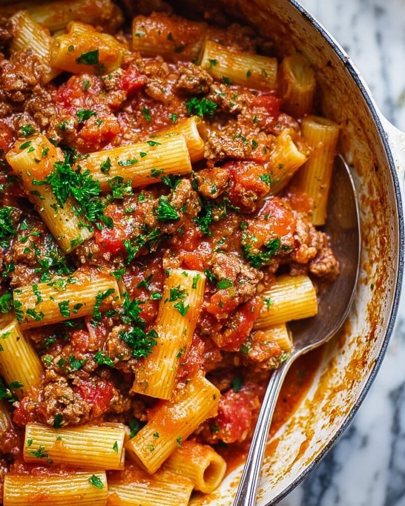 Beef Pasta in Tomato Sauce Recipe