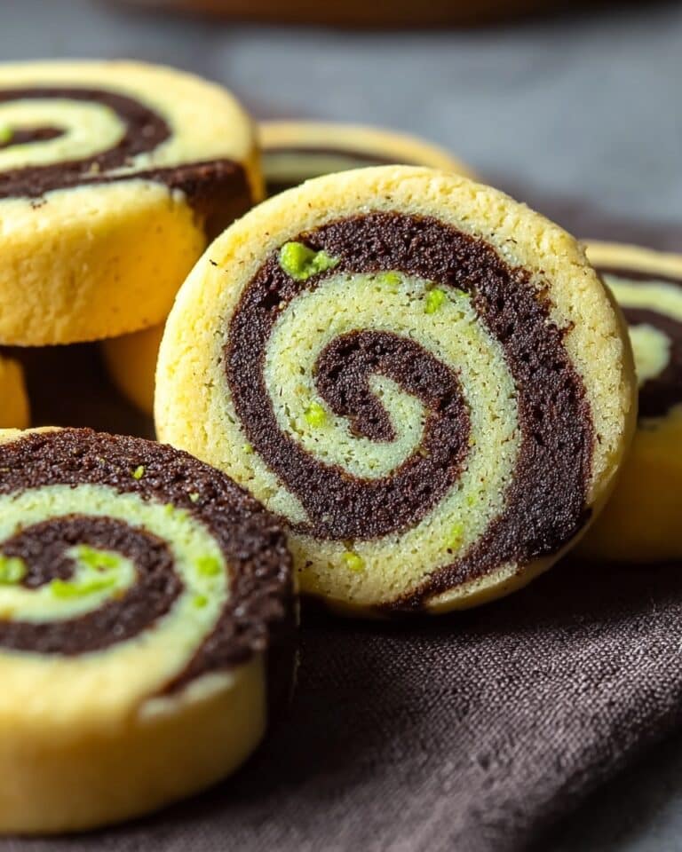 Chocolate Pistachio Pinwheel Cookies Recipe