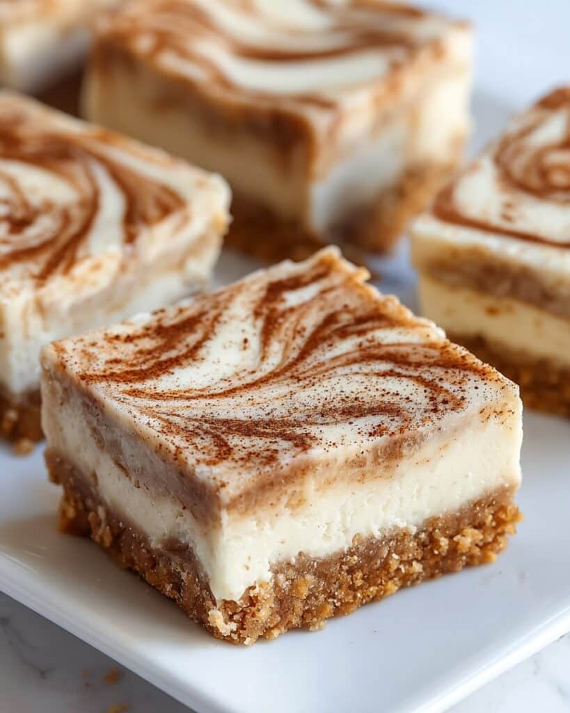 Blender Cinnamon Roll Cheesecake Bars Recipe