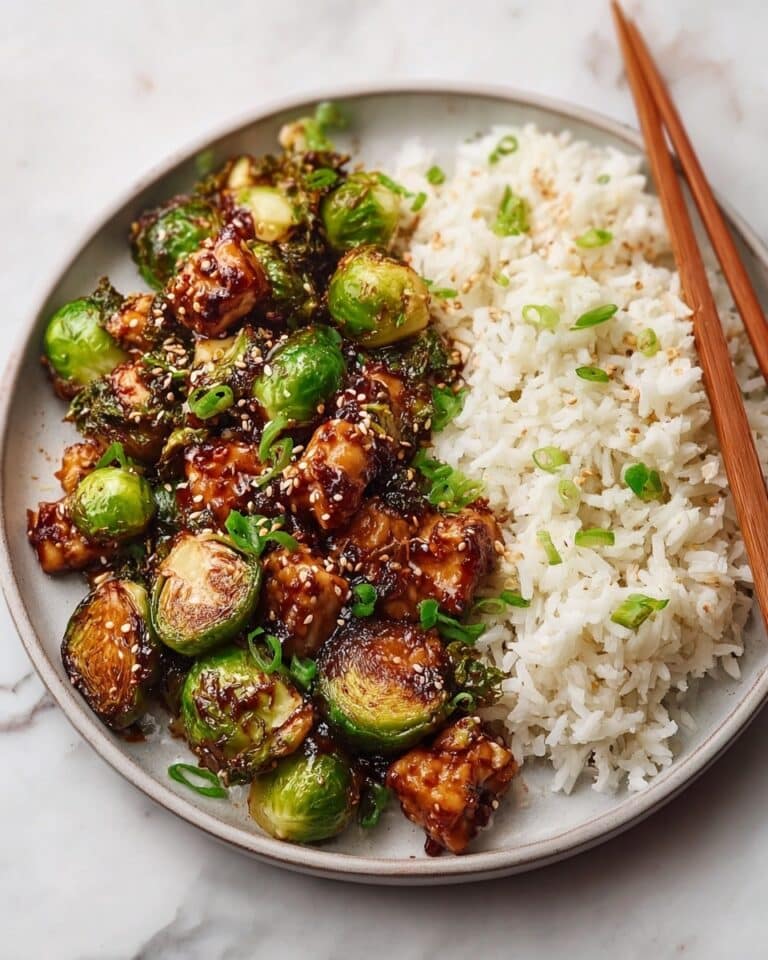 Best Air Fryer Sweet Chili Chicken and Brussels Sprouts Recipe