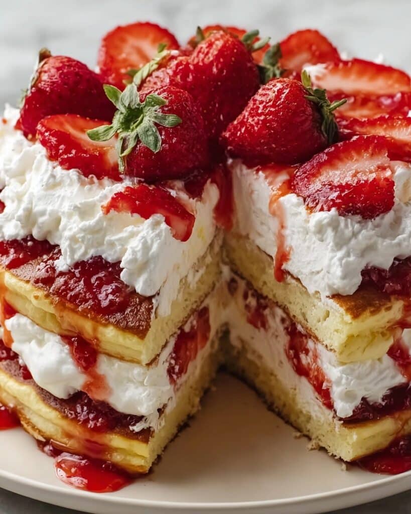 Strawberry Cheesecake Pancakes Recipe