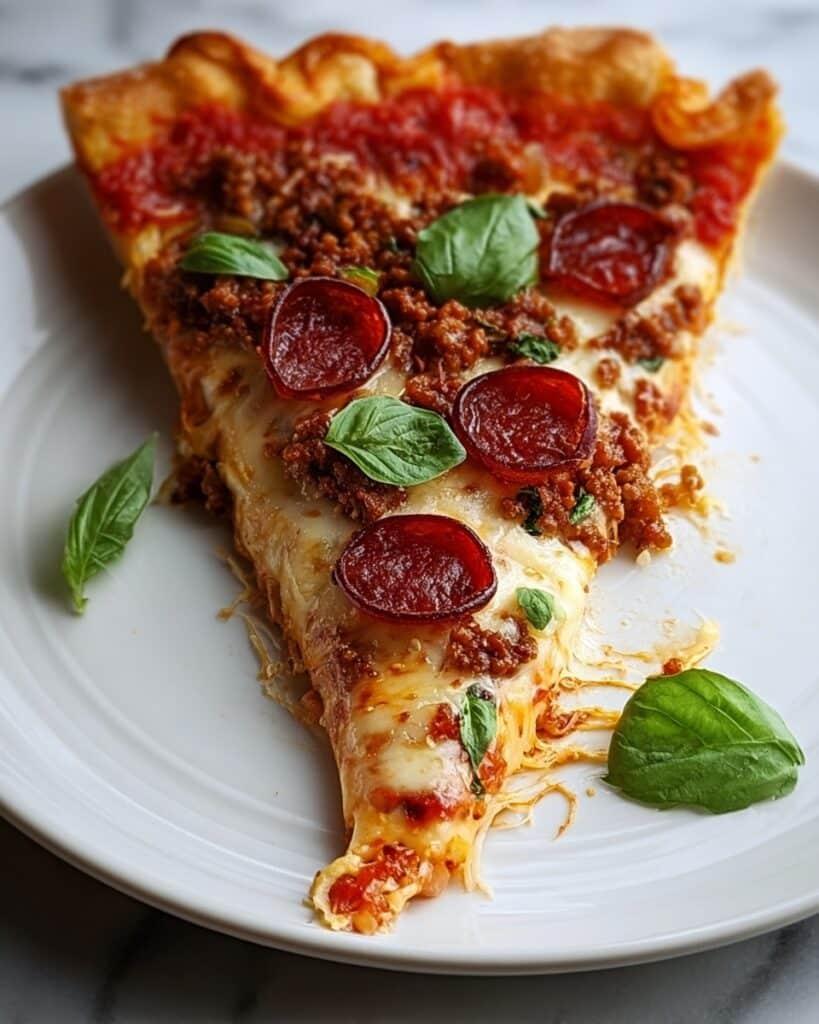 Hearty Pizza Casserole Pie Recipe