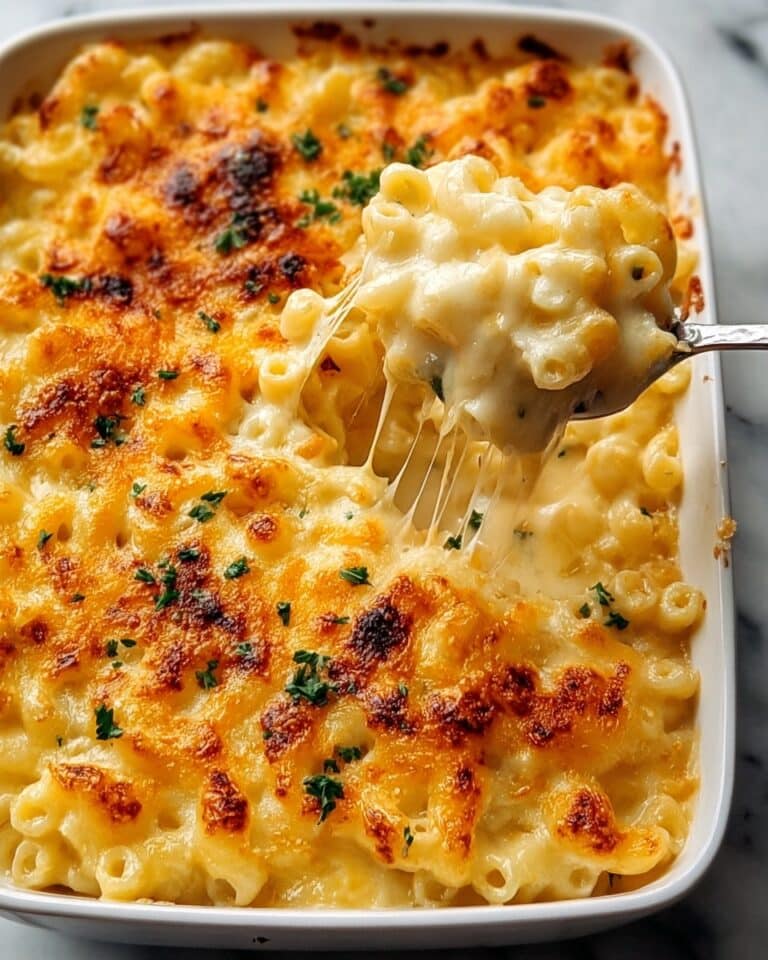 Three-Cheese Baked Macaroni Recipe