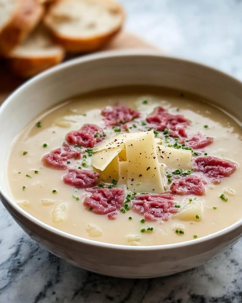 Easy Creamy Reuben Soup Recipe