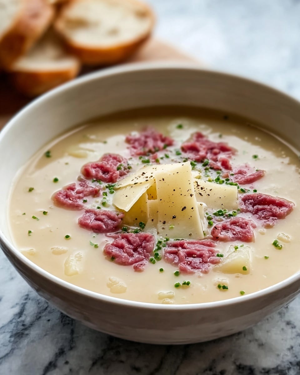 Easy Creamy Reuben Soup Recipe