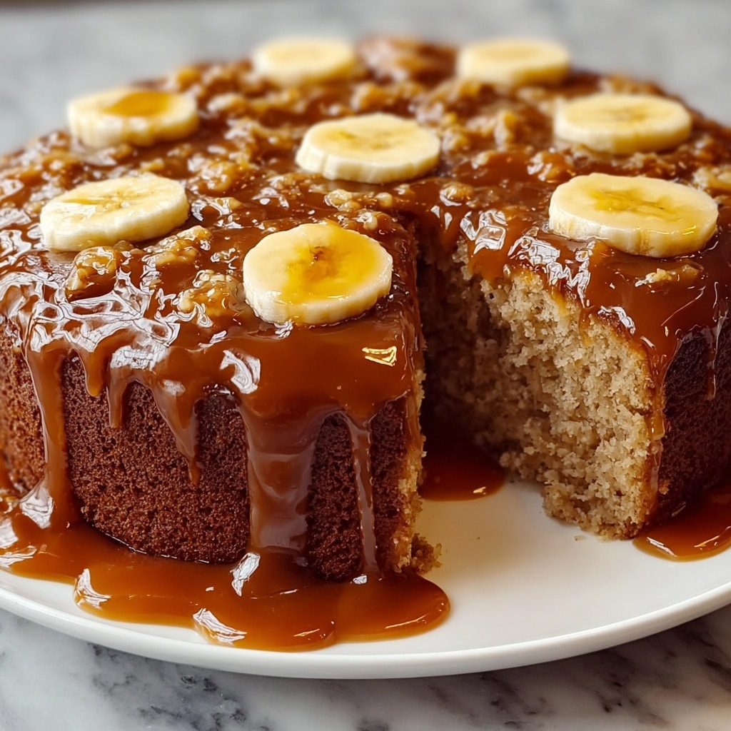 Banana Caramel Cake Recipe - Recipe Image