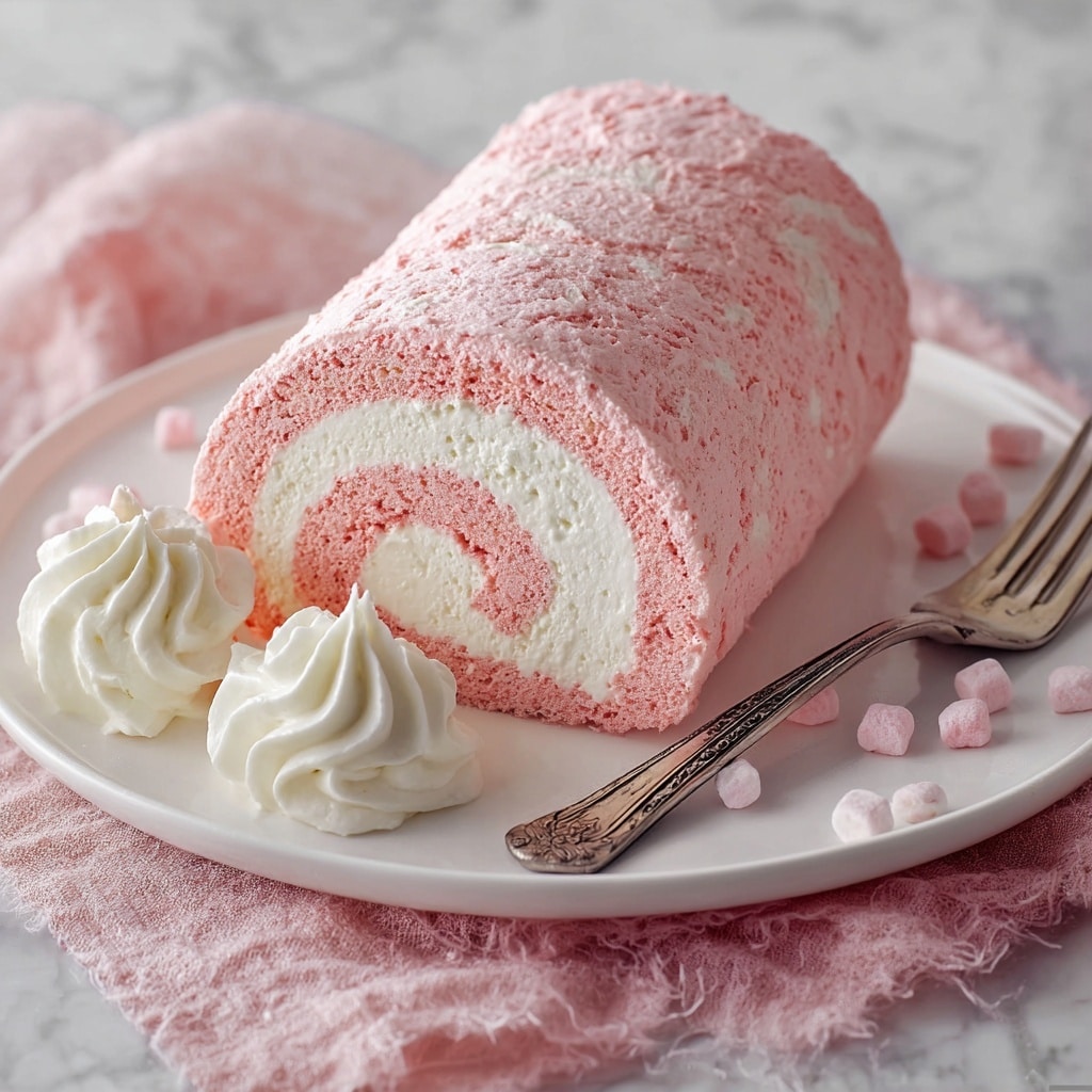 Japanese Cotton Candy Swiss Cake Roll Recipe - Recipe Image