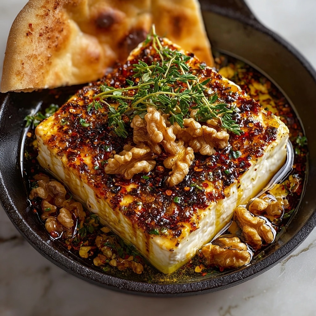 Caramelized Feta with Chili-Honey – Irresistible & Easy Appetizer Recipe