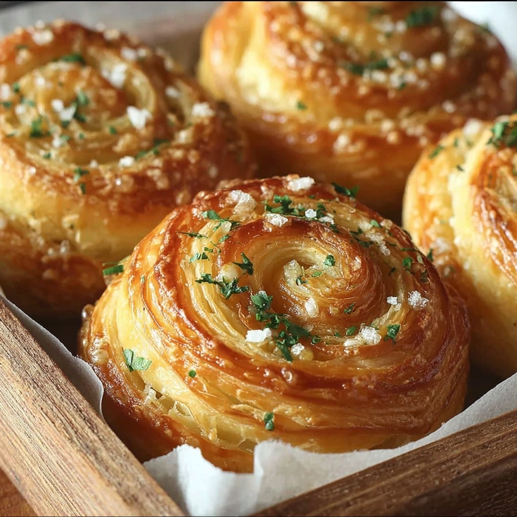 Cheesy Garlic Cruffin Bliss Recipe - Recipe Image