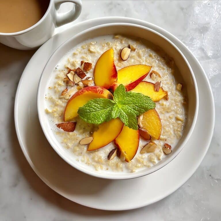 Peaches & Cream Oatmeal Recipe