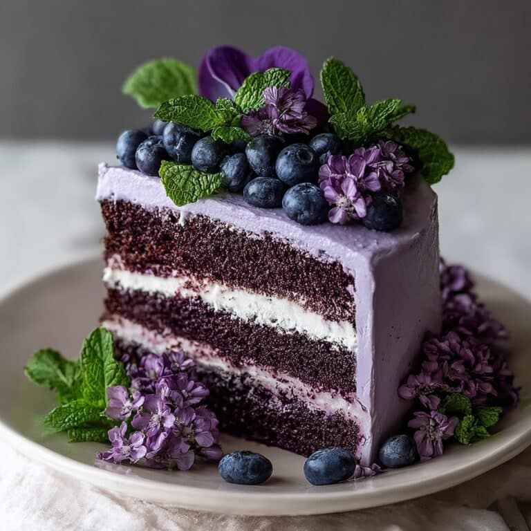 Purple Velvet Cake with Cream Cheese Frosting Recipe