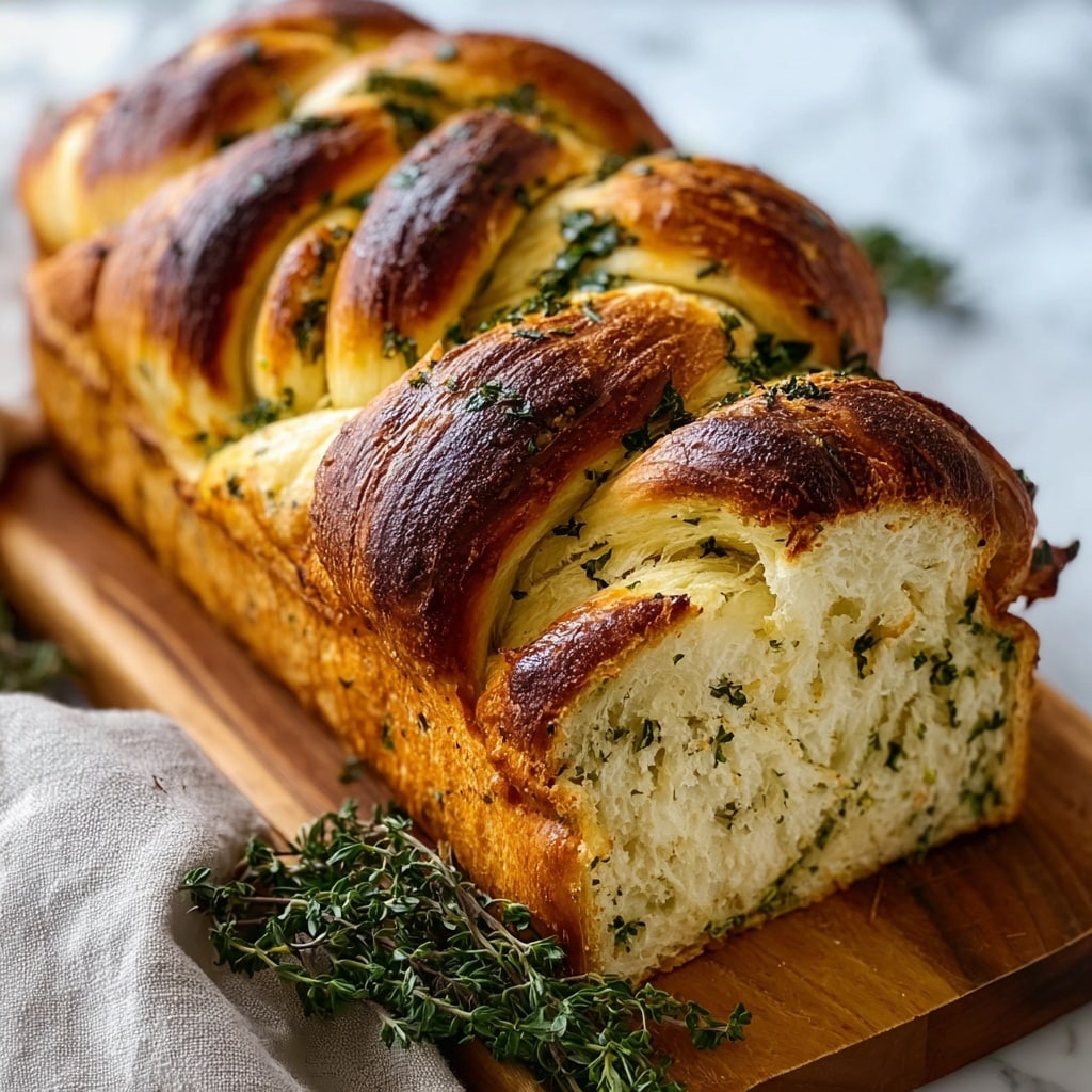 Swirled Garlic Herb Bread Recipe - Recipe Image