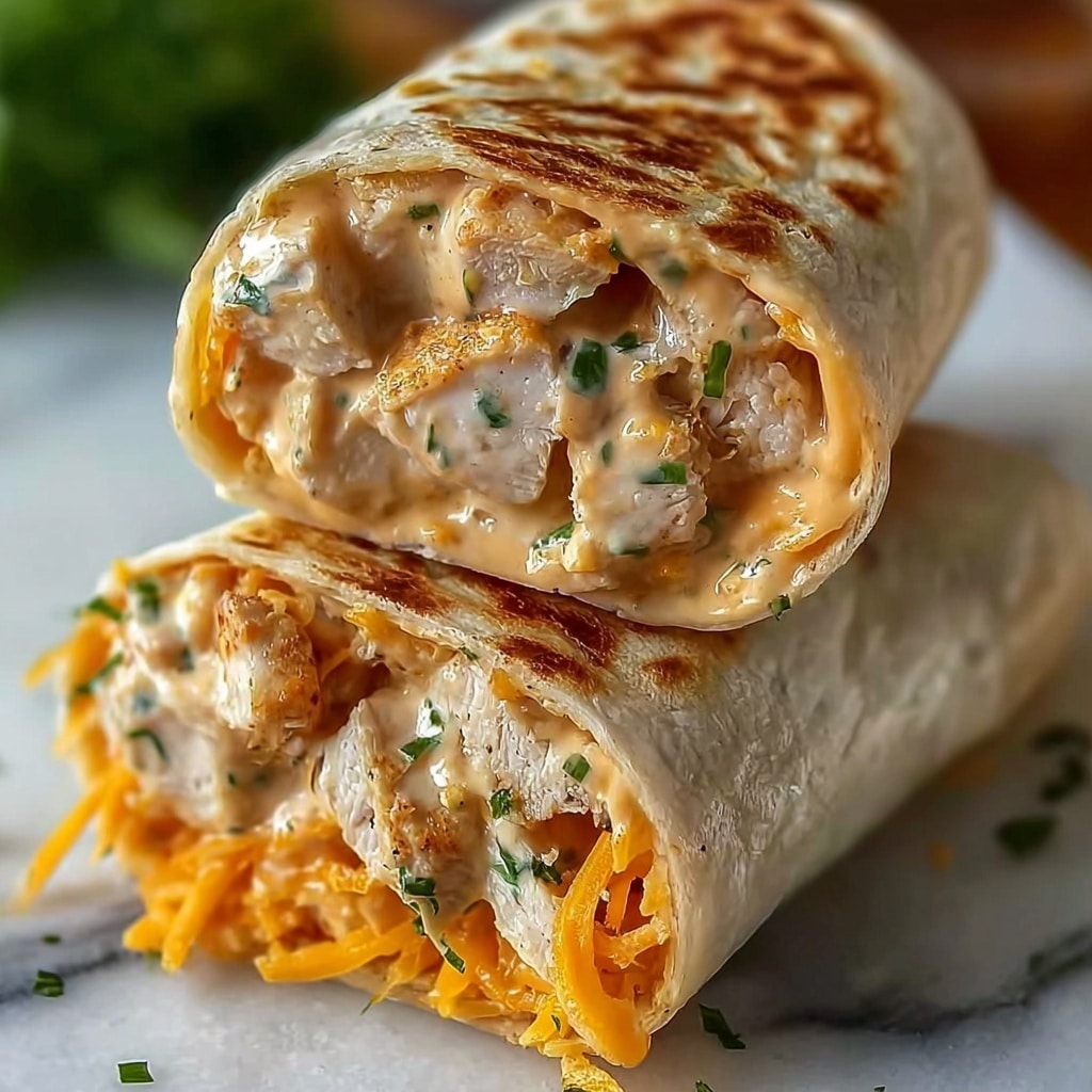 Quick Cheesy Chicken Wrap Recipe