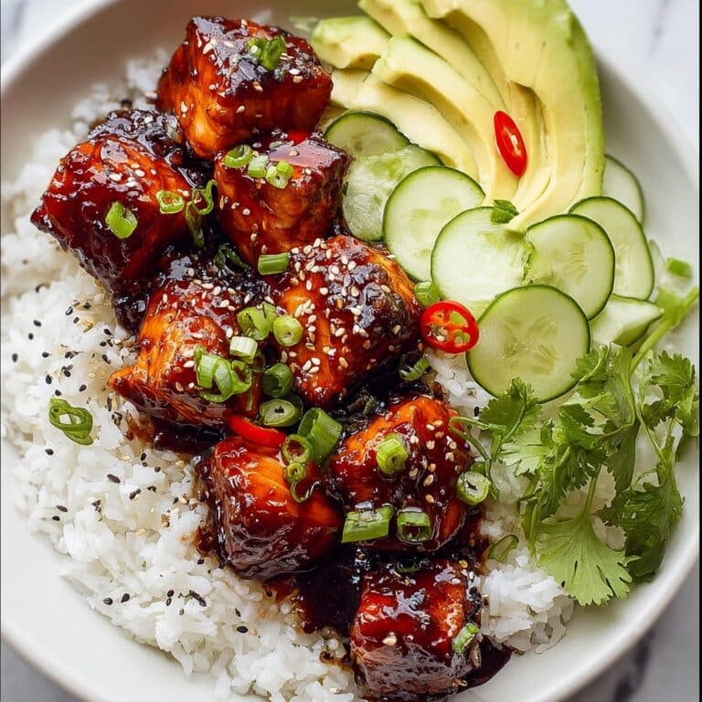 Honey Garlic Salmon Rice Bowls Recipe