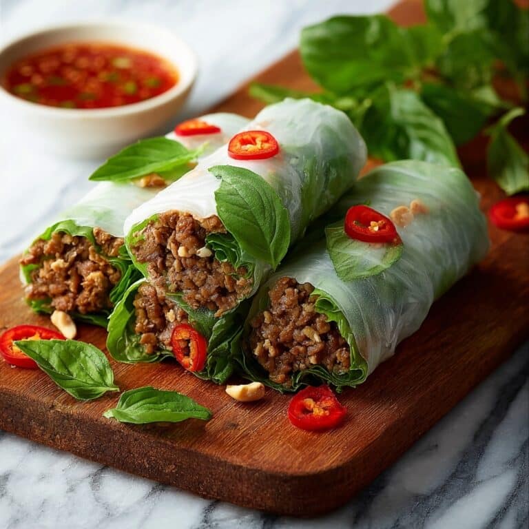 Thai Basil Beef Rolls Recipe