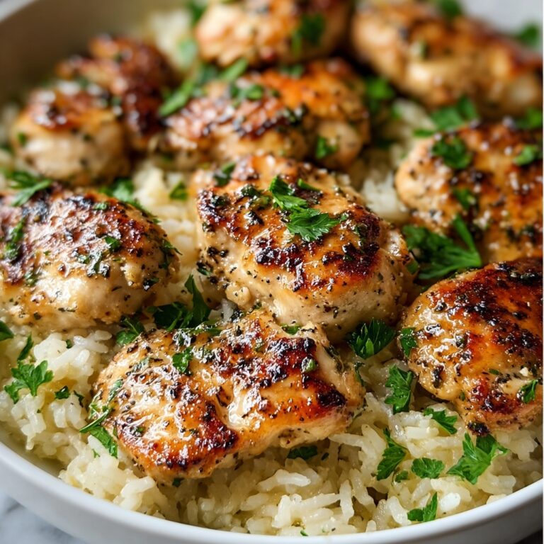 Chicken Scampi with Garlic Parmesan Rice Recipe