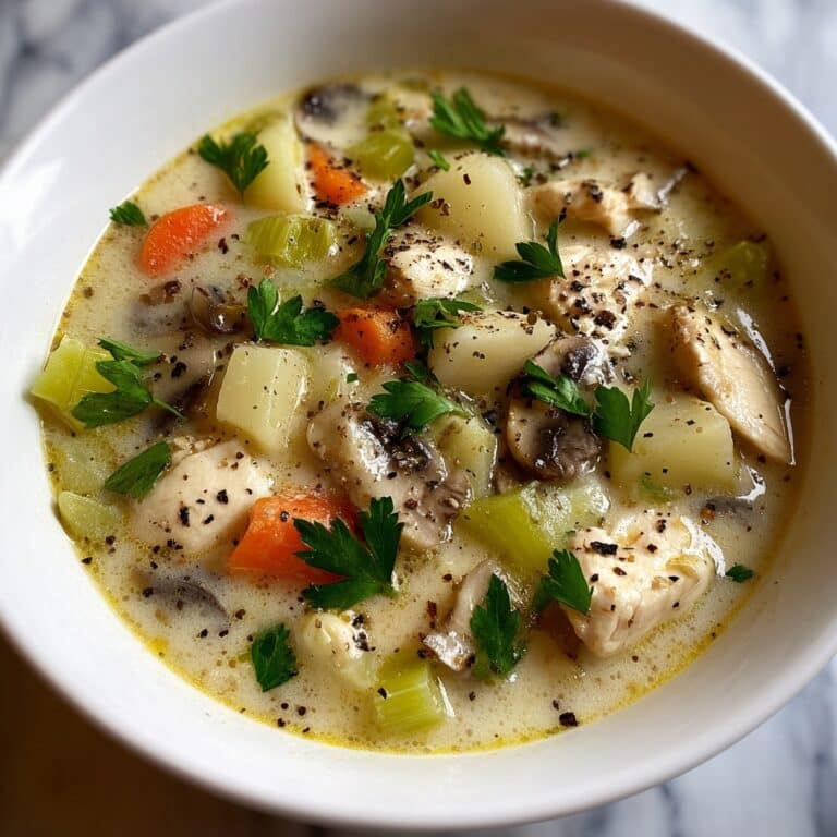 Easy Chicken, Mushroom & Leek Soup Recipe