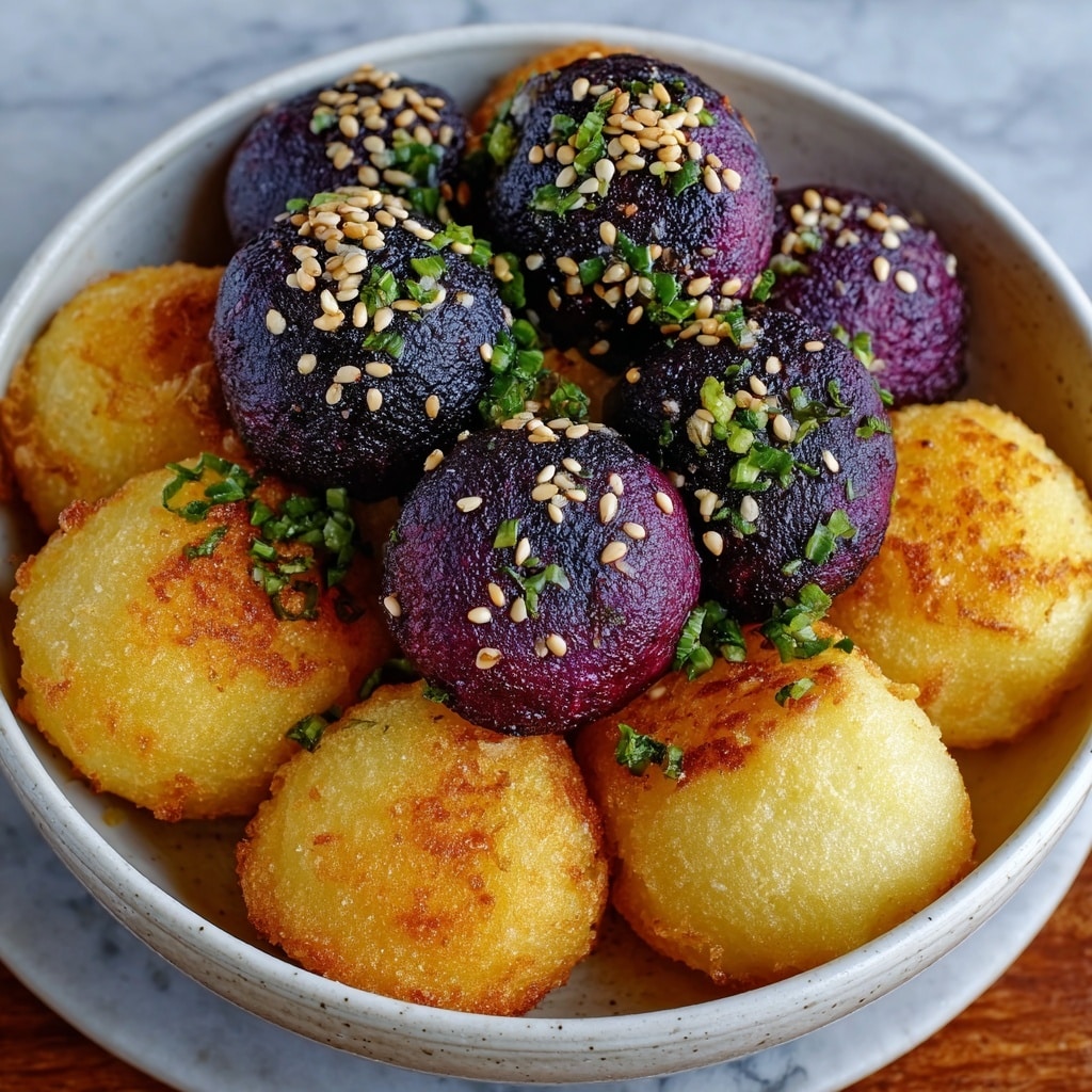 Korean Sweet Potato Mochi Balls Recipe