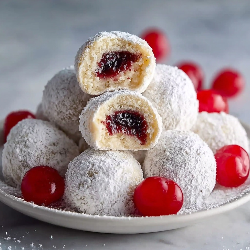 Cherry Snowball Cookies Recipe - Recipe Image