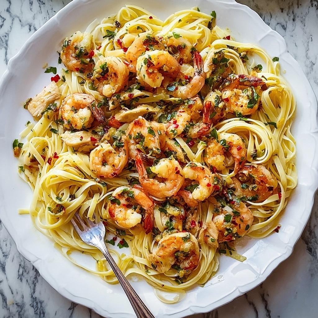 Shrimp and Chicken Scampi Recipe