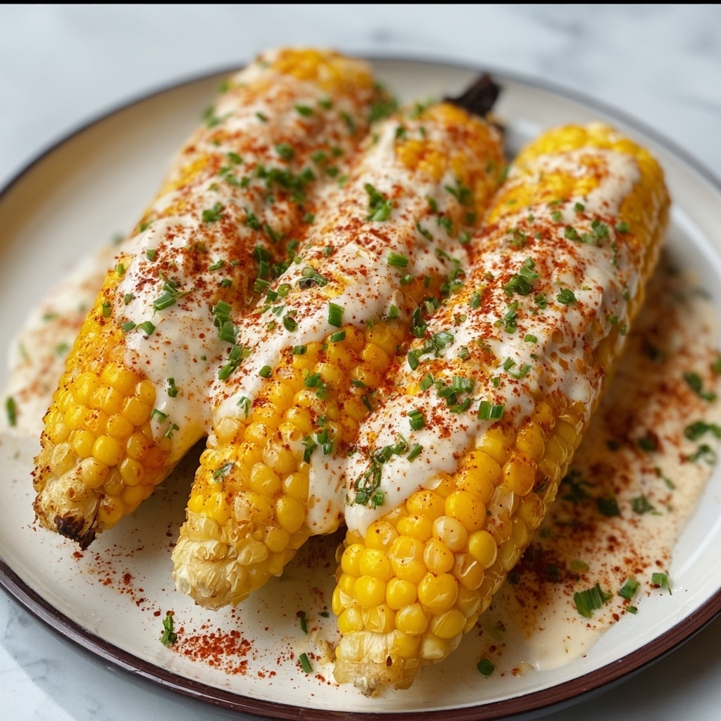 Cheesy Garlic Butter Corn on the Cob Recipe - Recipe Image