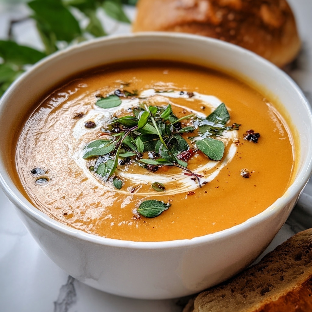 Creamy Tomato Soup with Basil and Coconut Milk Recipe