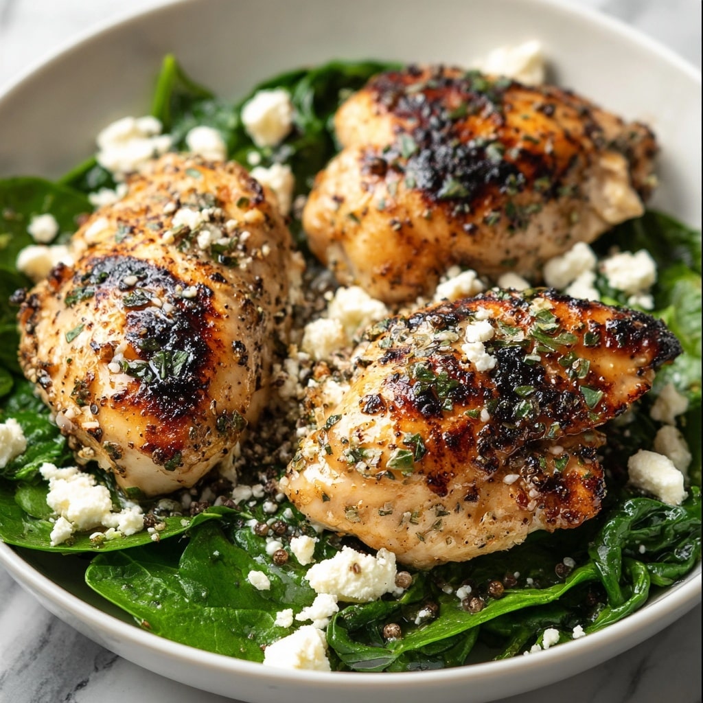 Easy Chicken Breast with Feta and Spinach Recipe