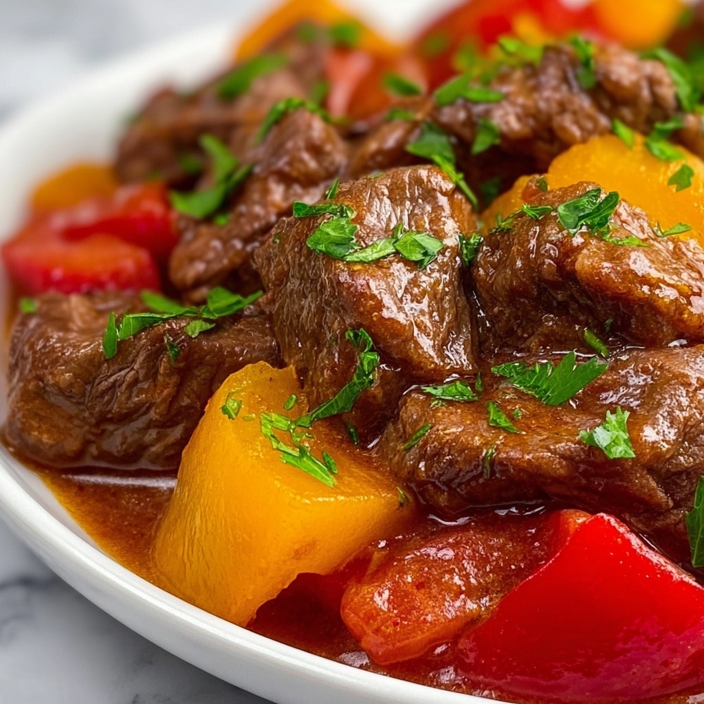 Best Ever Pepper Steak Recipe - Recipe Image